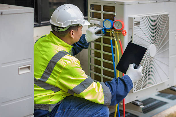 Professional Air Duct Cleaning technician working in Princeton, IN